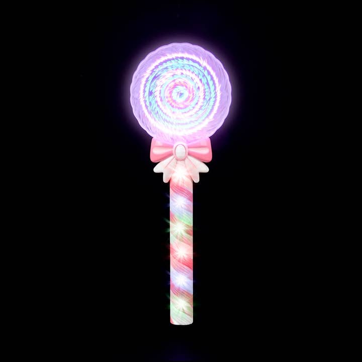 La Luna Bella - Toys - Wholesale Light-Up Toy - Kids & Baby - 12" LIGHT-UP SPINNING LOLLIPOP WAND LLB Light-up Toys1