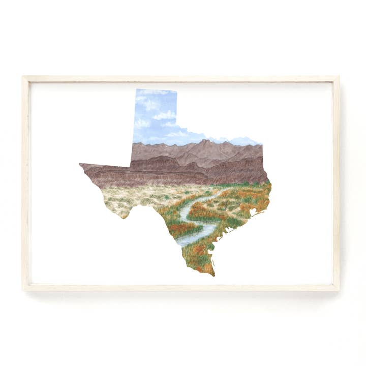 Texas State Print pour la vente par Emilie Taylor