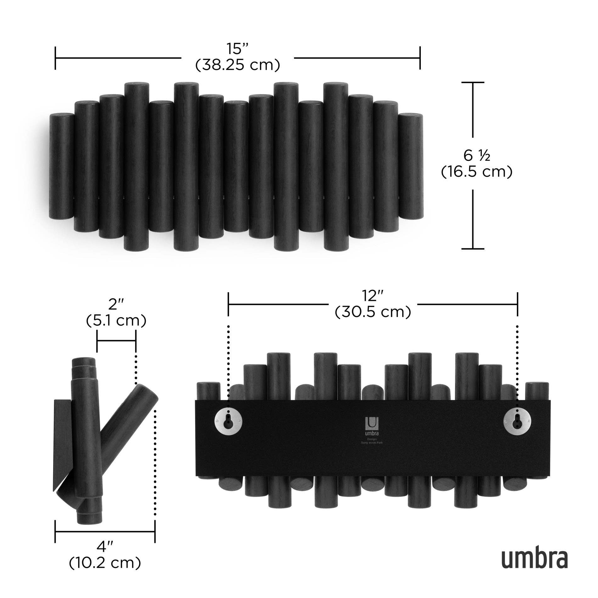 Umbra - Wholesale Wall Hook - Picket Wall-Mounted Coat Rack Rail Hook23