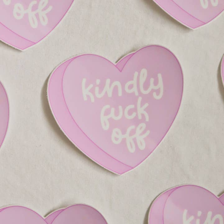 Day Dreamer Studios - Wholesale Sticker - Kindly Fuck Off | Glossy Waterproof Vinyl Sticker