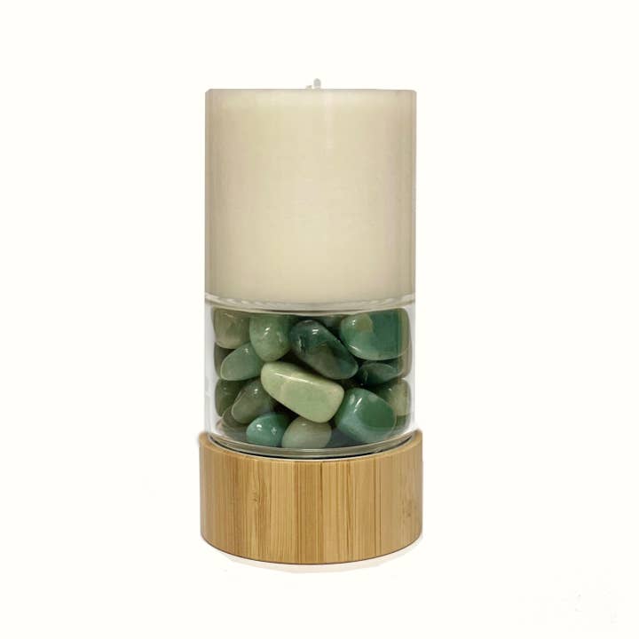 Metastreems - Wholesale Jar/Filled Candle - Crystal Power Candle