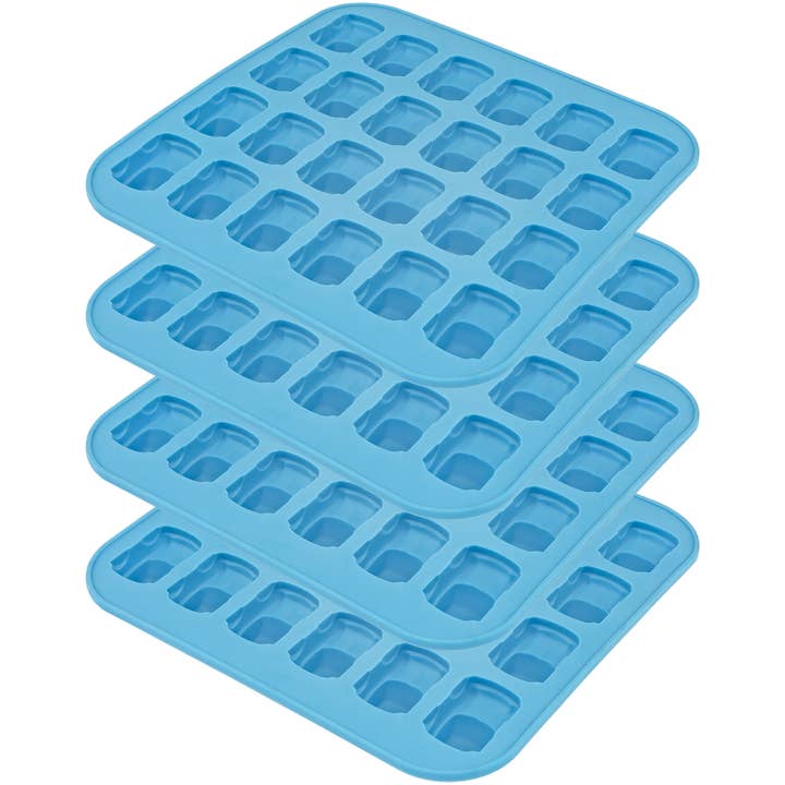 Fairly Odd Novelties Ice Cube Bricka, Fyra Pack, Blå Bilar för wholesale av Fairly Odd Brands