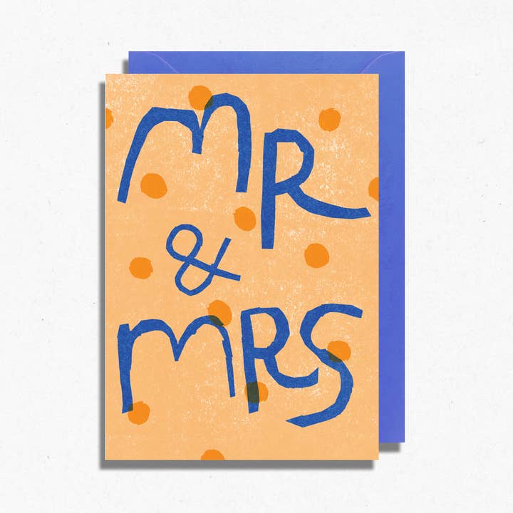 Mr & Mrs Card | Wedding Card | Congratulations for wholesale by Hot Pink Press