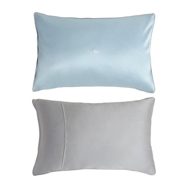 Blue "Pan Pan" Silk Pillowcase for wholesale on Faire5