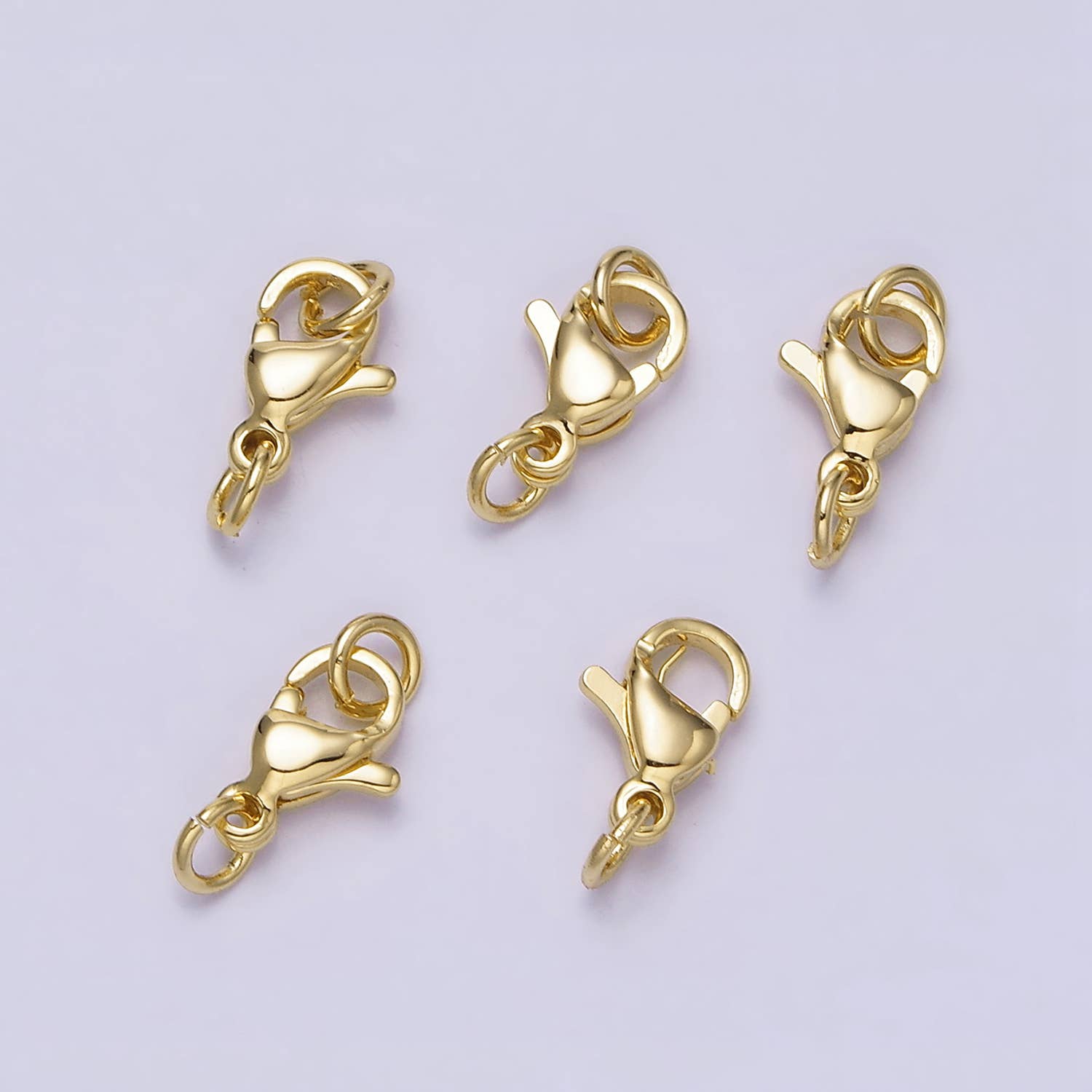 Aim Eternal - Wholesale Clasp - 16K Gold Filled 9mm Lobster Clasps Closure Jump Ring Jewelry Supply in Gold & Silver | Z-389 Z-3906