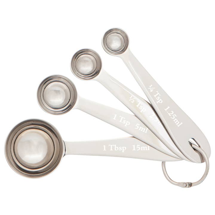 Stainless Steel Measuring Spoons Set of 4 for wholesale by Danica Heirloom