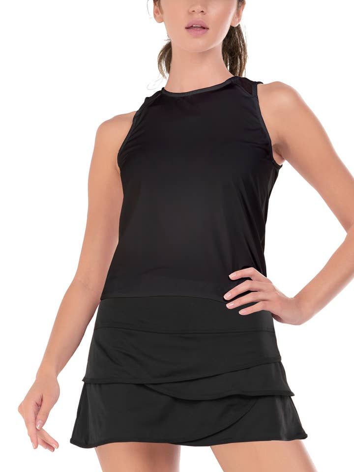 Women's UV 50+ Freedom Tank - BLACK for wholesale by Lucky In Love