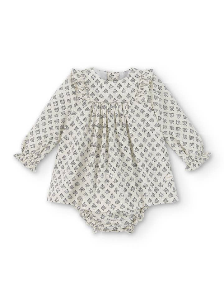 Beige babyjurk en slipset | Cocote en Charanga voor wholesale door Charanga