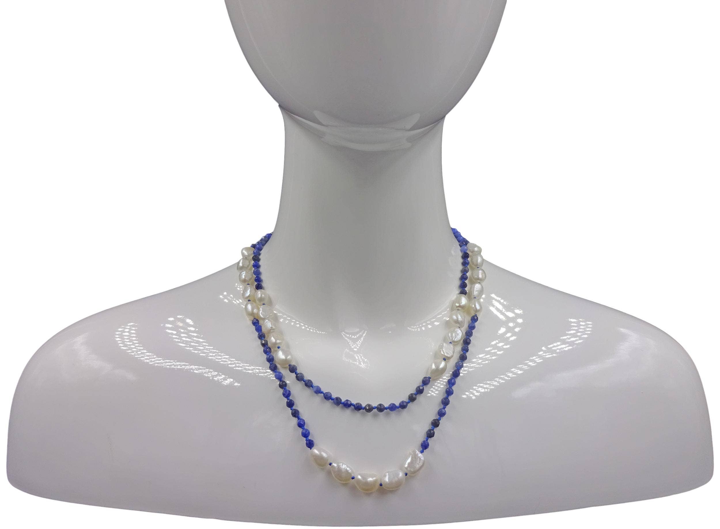 IST Jewelry - Wholesale Beaded/Pearl Necklace - Cultured Pearl & Micro-cut Gemstones Necklaces3