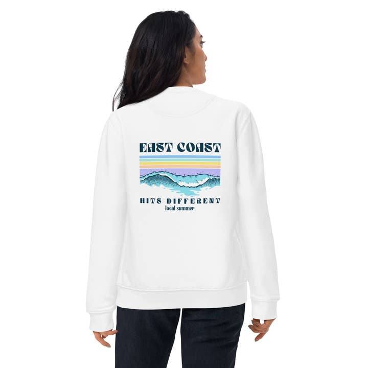 Öko-Sweatshirt East Coast Sunset, Unisex für den Großhandel von Local Summer Collective Surf Shop