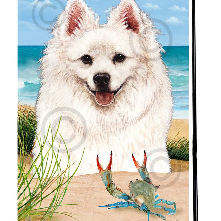 Pet Gifts USA, LLC – wholesale Flag – American Eskimo Summer Beach Garden Flag