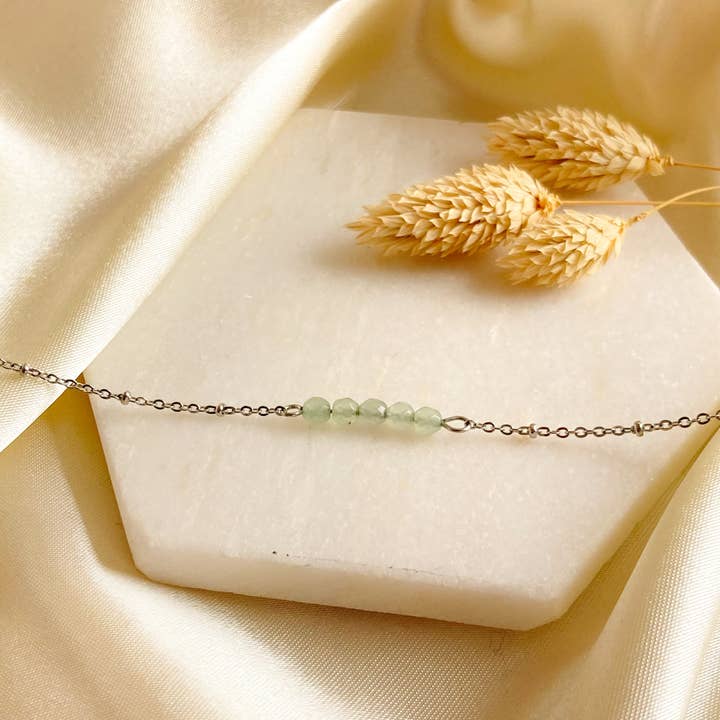 Aventurine armband - silver för wholesale av Mystic Jewelry