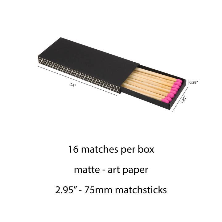 Chandler Studio - Wholesale Matches - 3" Inch Matchboxes - Matchsticks - Matches - Colorful