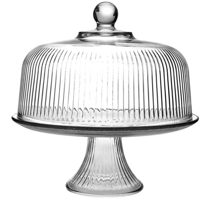 Fox Run Brands - Wholesale Cake Stand - Anchor Hocking 2-Piece Monaco Cake Set, 11" x 11" x 11"