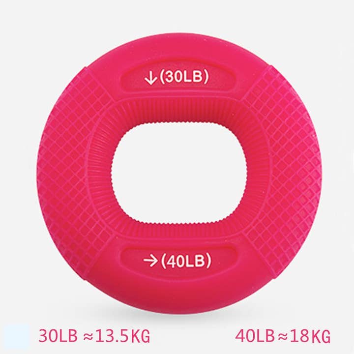 Naomi's Happy Place Shop - Wholesale Fitness Equipment - 40-80LB Strength Hand Grip Ring; Muscle Power Training Silicone Ring; Fitness Body Building Carpal Expander Training Finger Ring6
