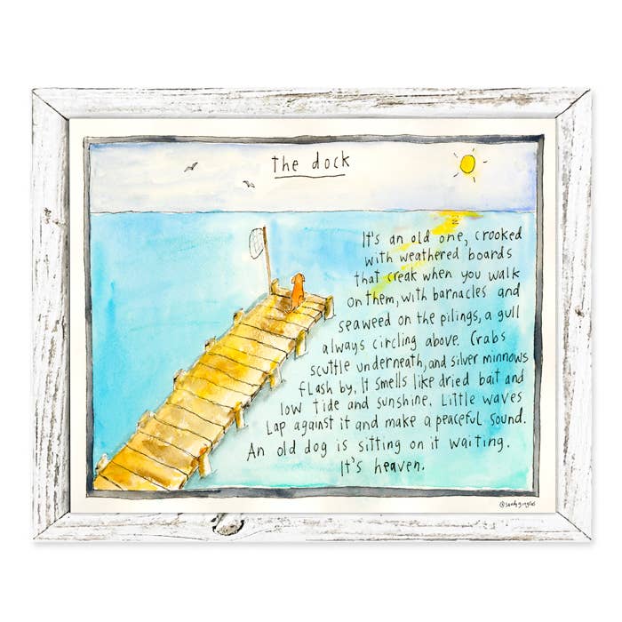 Sweet Gumball Inc. - Wholesale Art Print - 'The Dock' by Sandy Gingras Shelf Art0