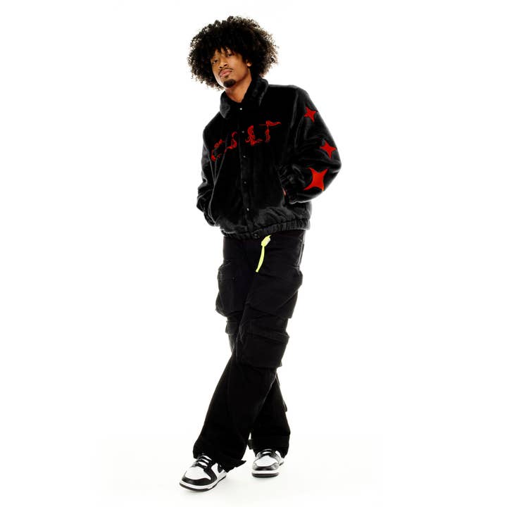 Cult's Polar Fleece Jacket in Black for wholesale on Faire