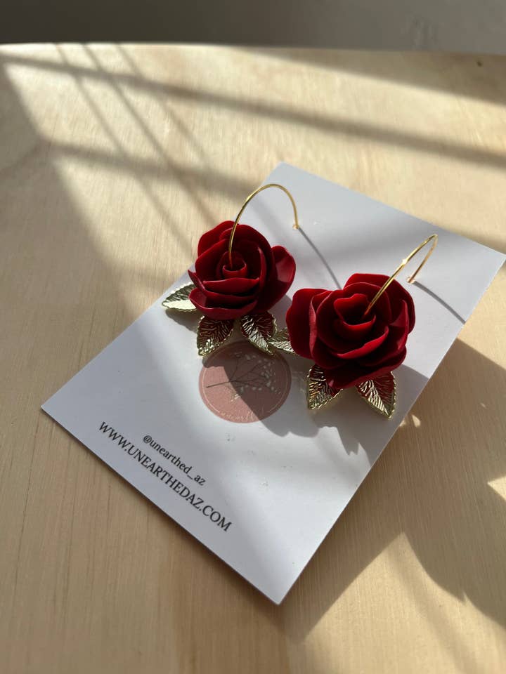 Golden Leaf Roses for wholesale by Unearthed by Kathryn Peña