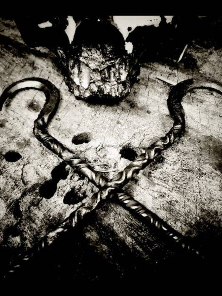 Witches Sickle Candle Scribe for wholesale by Troll Cunning Forge