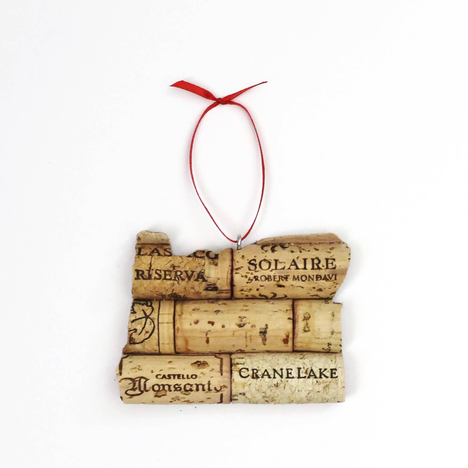 Desert Coastal Studios - Wholesale Ornament - Pick Your State Wine Cork Ornament - Gift for Wine Lover18