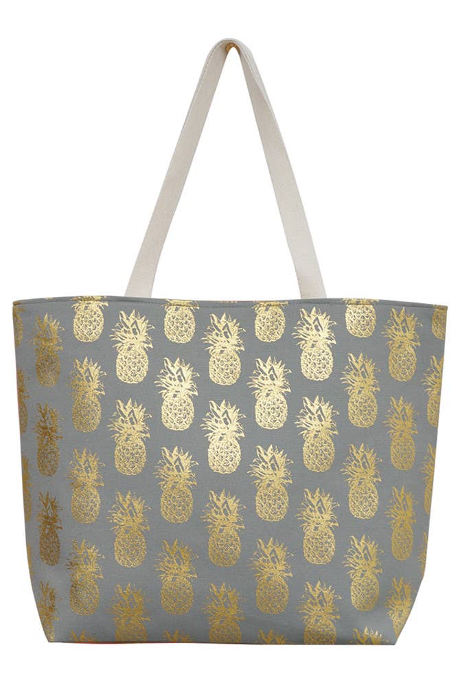 Hana – wholesale Beach bag – Pineapple Pattern Beach Bag1