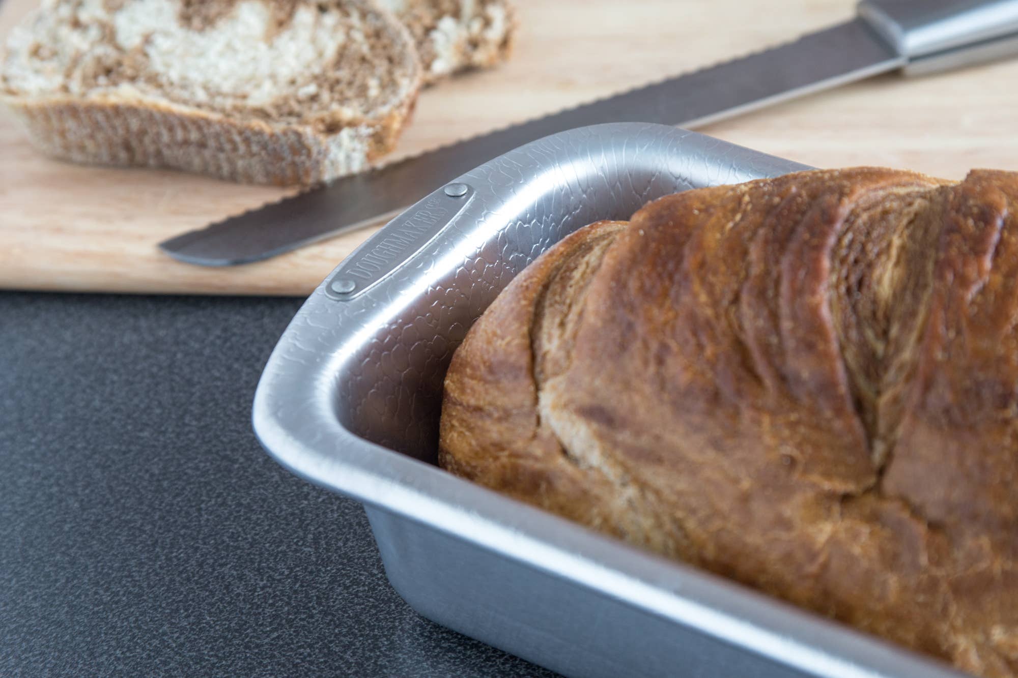 Fox Run Brands - Vendita all'ingrosso Teglia per pane - Teglia per pane in alluminio testurizzato Doughmakers Pebble, 8,5 «x 4,5"5