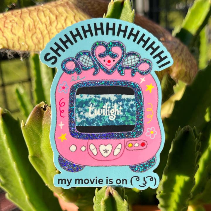 SHHHH! My Movie is On Sticker for wholesale by Sofi Arte Studio