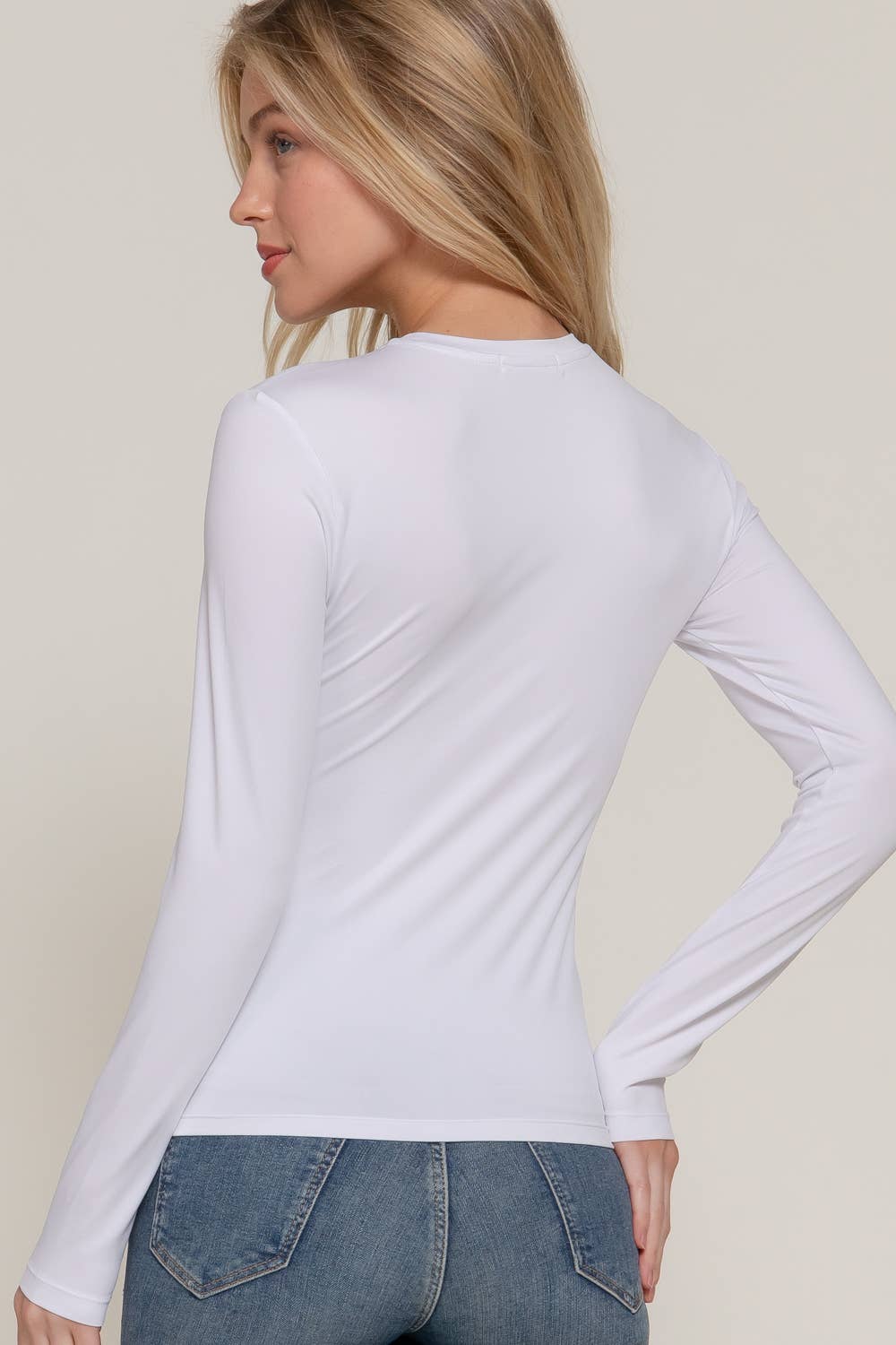 Active Basic | Active USA - Wholesale T-Shirt - Women's - Long Sleeve Crew Neck ITY Knit Top17