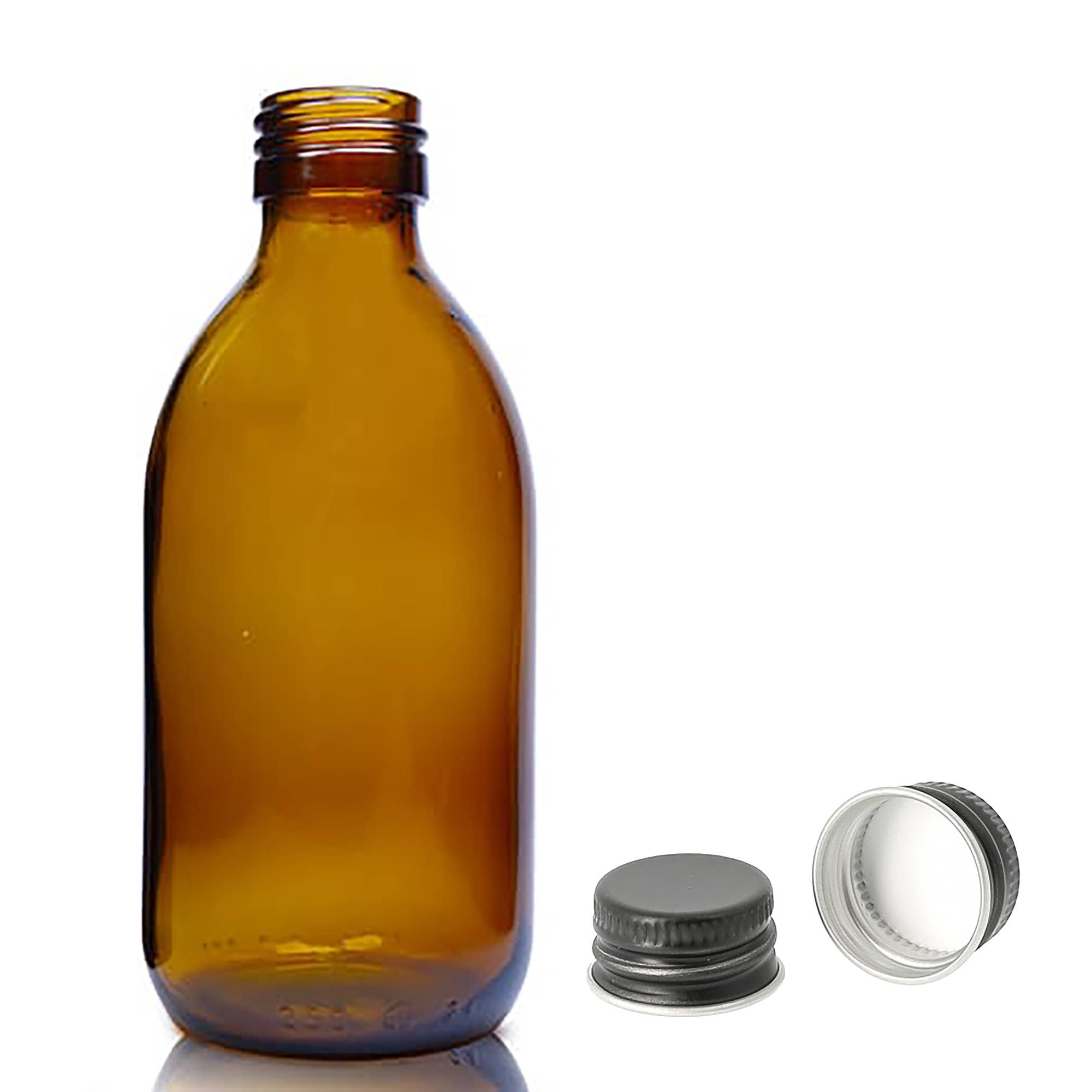AWGifts Europe - Wholesale Essential Oil Holder - 250ml Amber Glass Medicine Bottle1