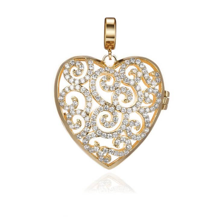 KAGI - Wholesale Individual charm/pendant - Gold Splendor Locket Pendant*