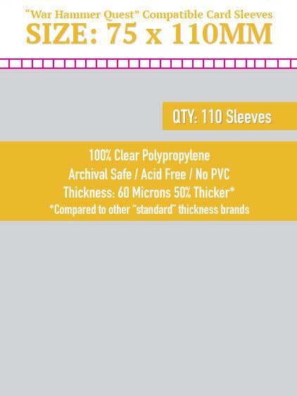 "War Hammer Quest " Sleeves (75x110mm) - 110 Pack, SKS-8825 for wholesale by Mayday Games