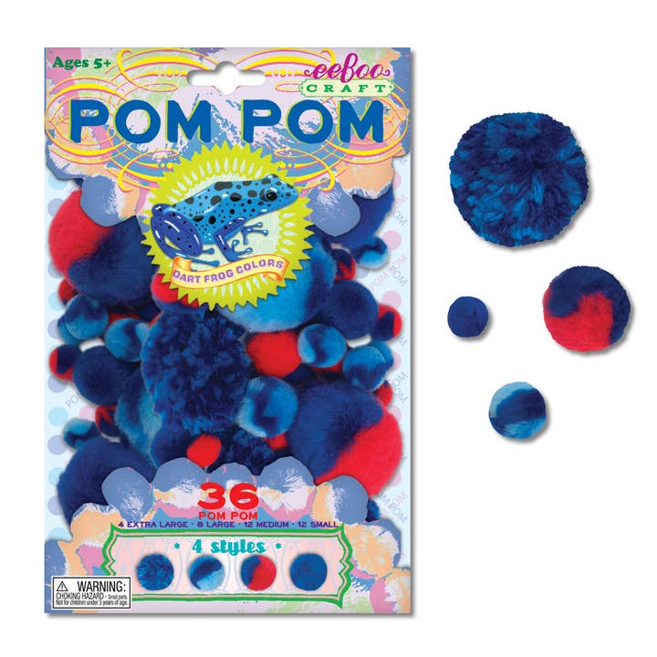 eeBoo - Wholesale Craft Supplies - Dart Frog Pom Pom3