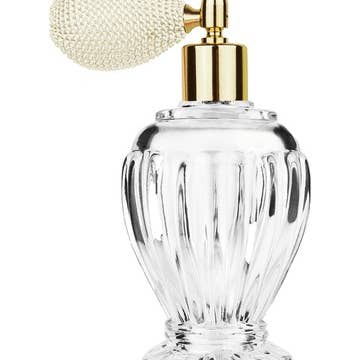 Best Bottles - Wholesale Spray Bottle - Diva Glass Bottle with Bulb Sprayer-100ml (Multiple Colors)