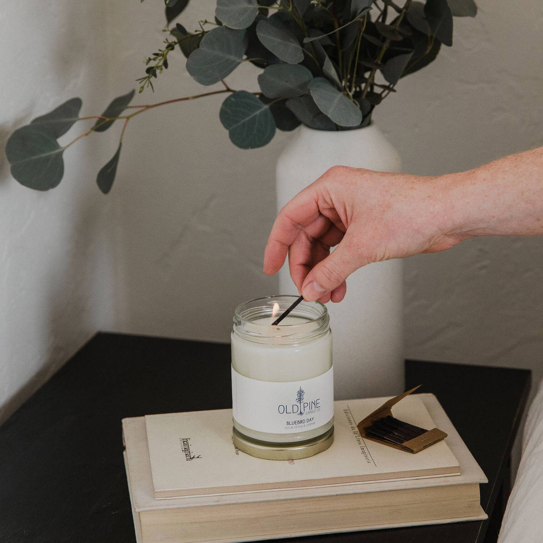 Old Pine Candle Co - Vente Bougie en bocal - Bougie Jour Bluebird1