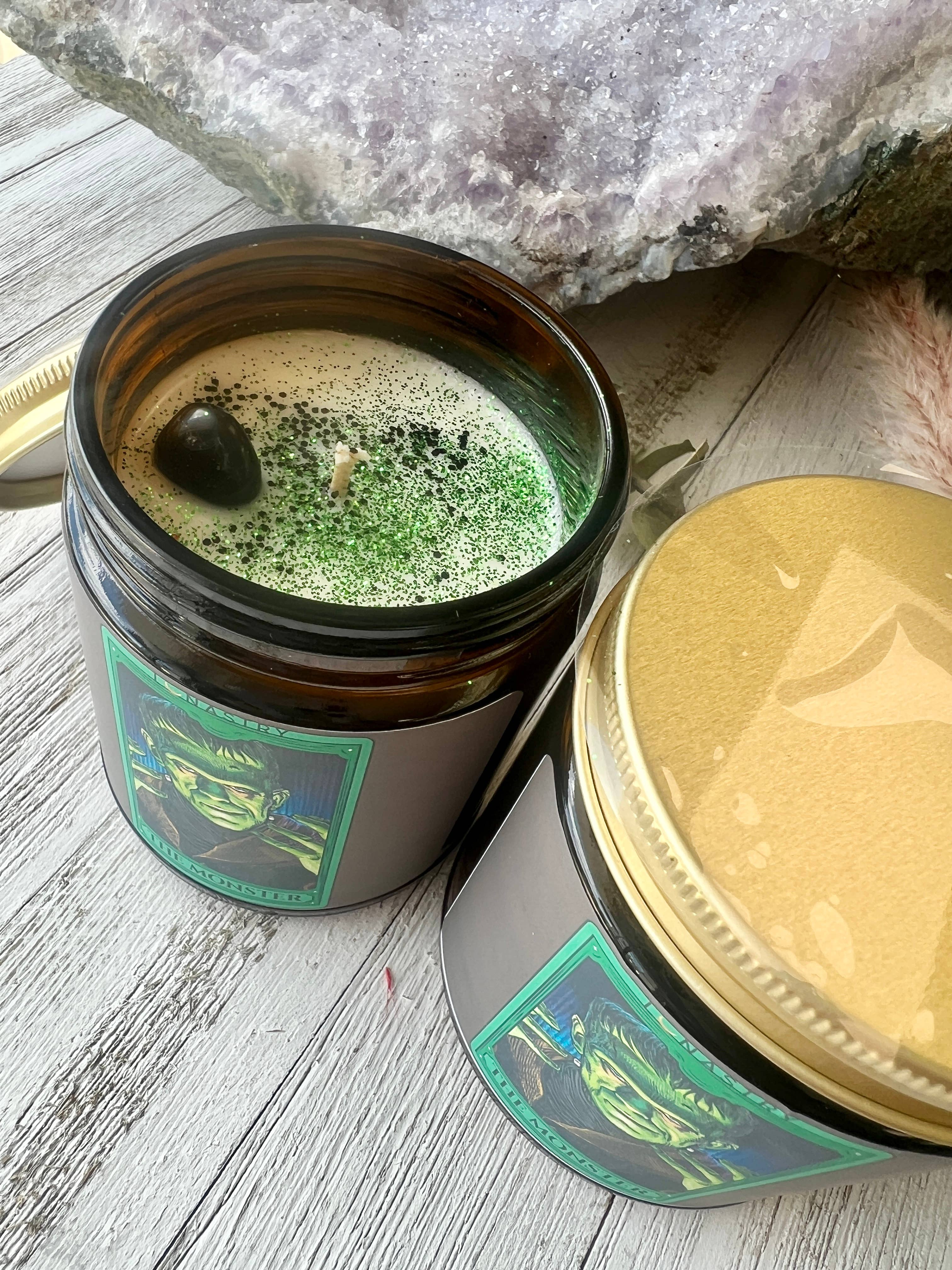 Lunastry - Wholesale Jar/Filled Candle - The Monster Frankenstein Candle1