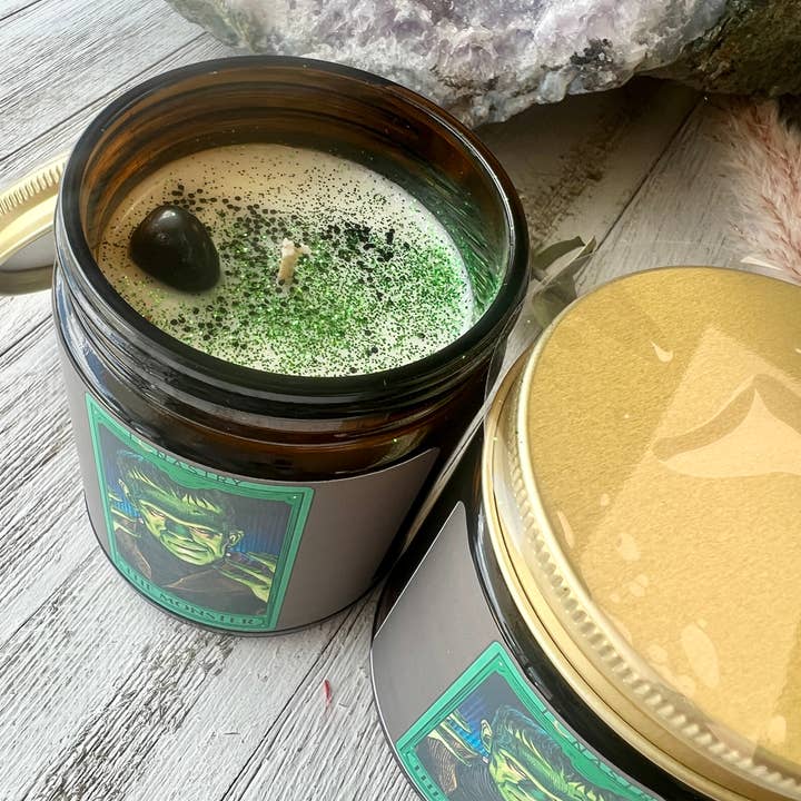 Lunastry - Wholesale Jar/Filled Candle - The Monster Frankenstein Candle1