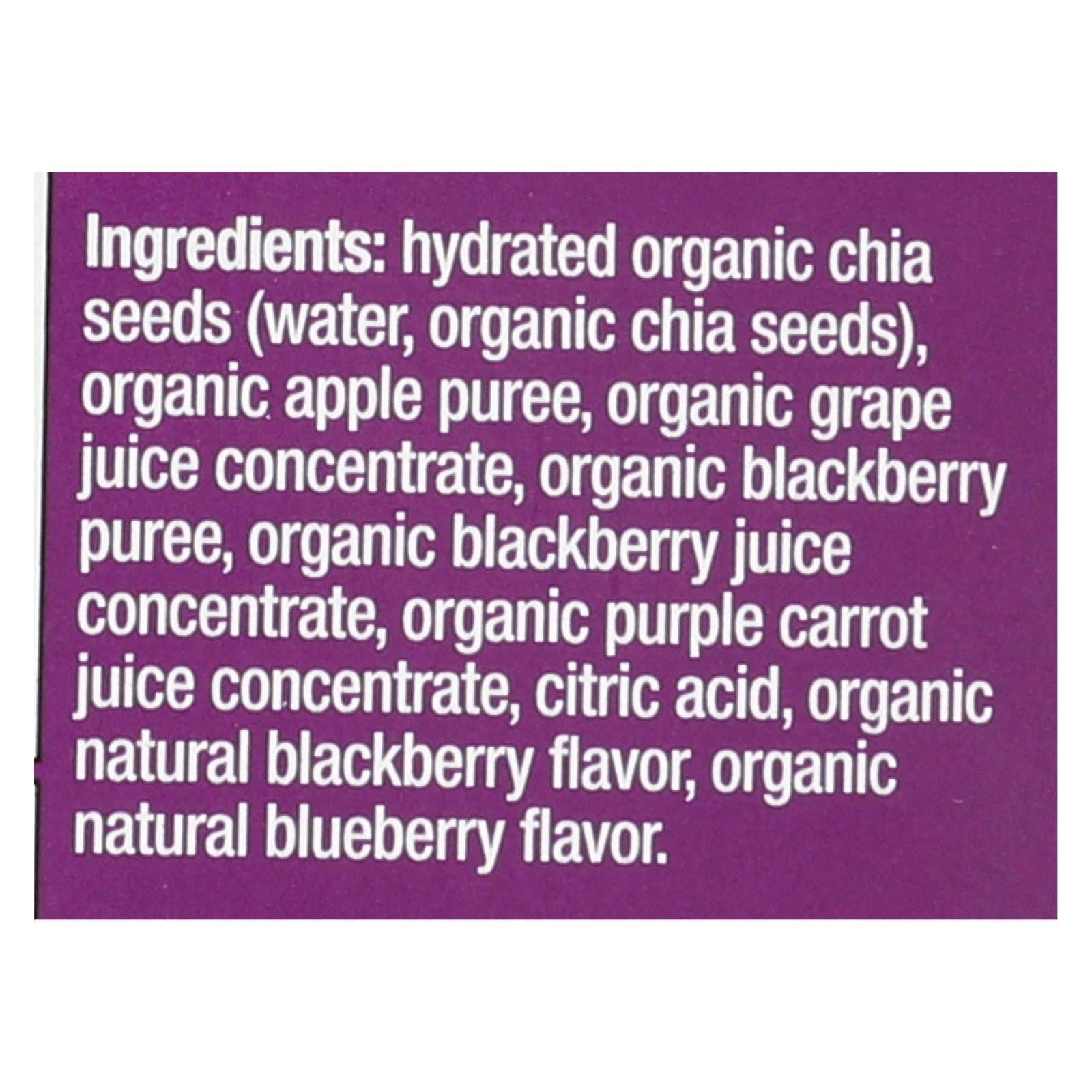 Ware Spark - Wholesale Fruit Snacks - Mamma Chia Squeeze Vitality Snack - Blackberry Bliss - Case Of 16 - 3.5 Oz.3