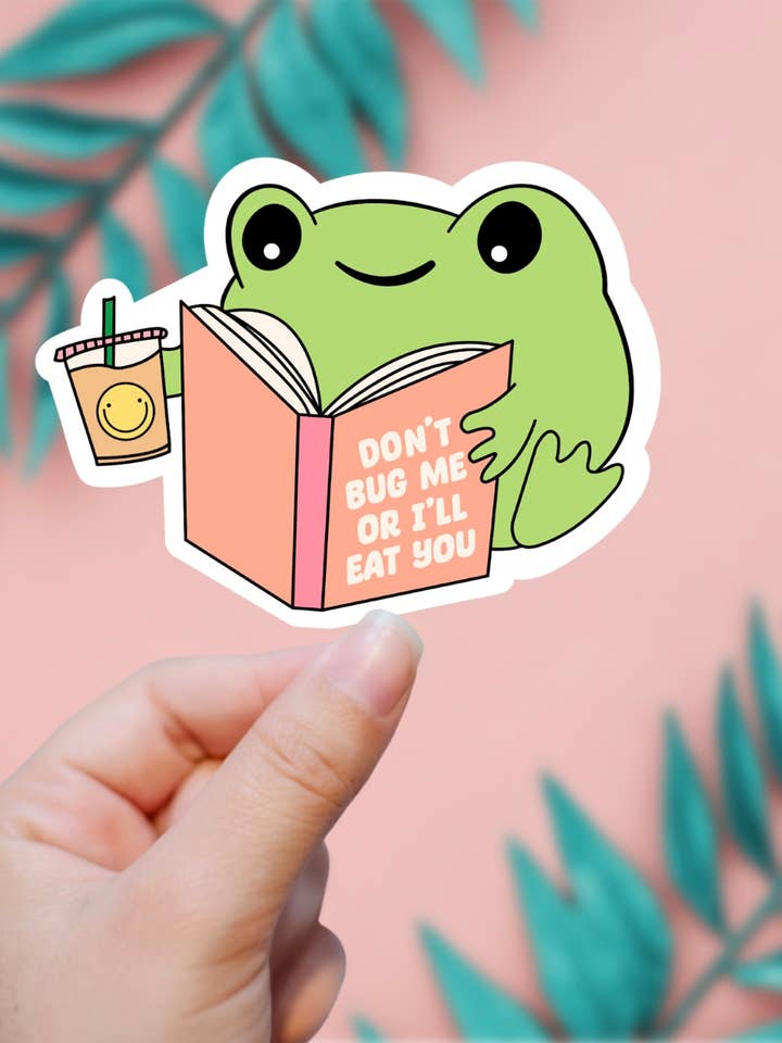 Don’t Bug Me Or I’ll Eat You Sticker for wholesale by EnchantingSunshine