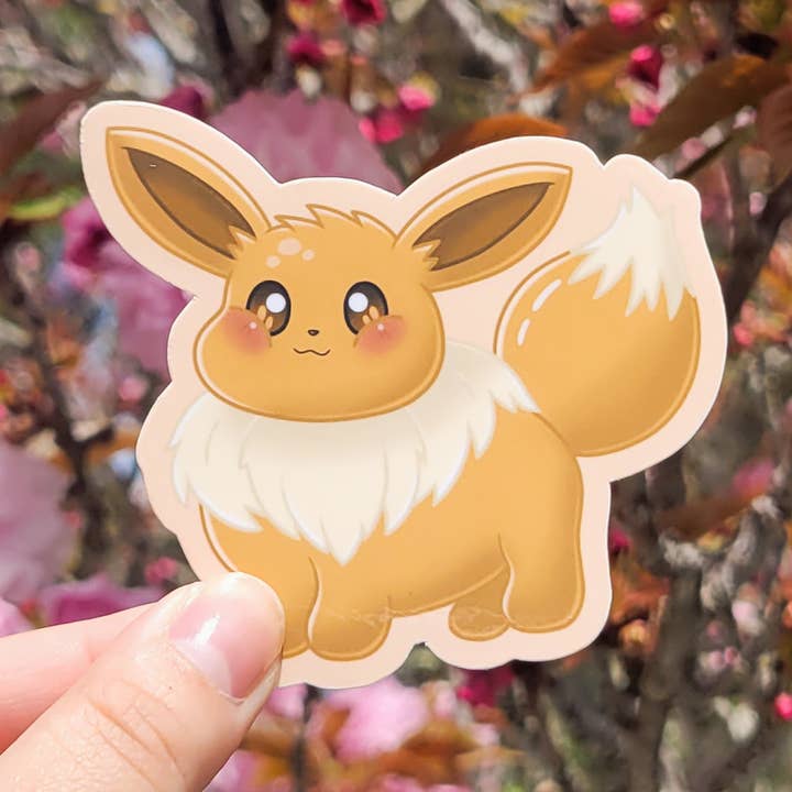 Chonky Eeveelutions Stickers | Chonk-e-mon for wholesale by mtp_arts