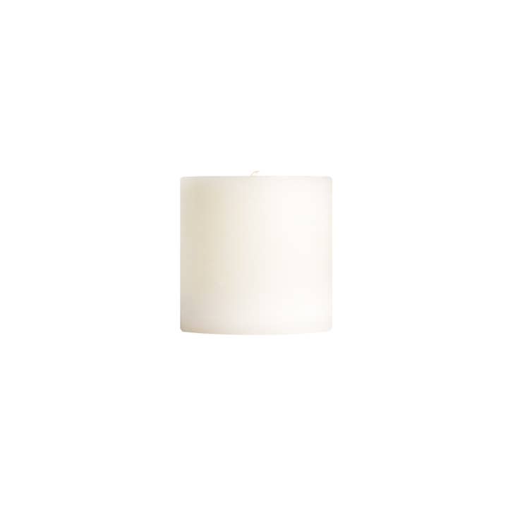 Mole Hollow Candles - Wholesale Pillar Candle - Stark White Unscented Pillar Candles - Choose from 3 sizes!