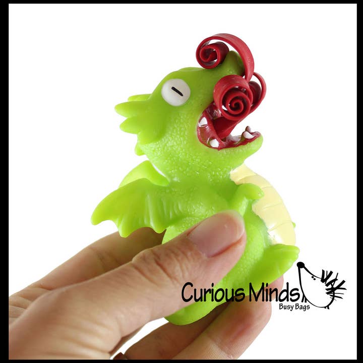 Curious Minds Toys - Wholesale Fidget Toy - Kids - Fire Breathing Dragon - Cute Squeeze Toy - Fun Fidget - Uniq