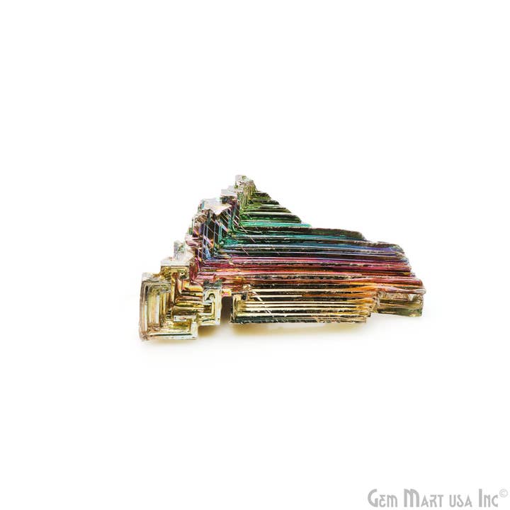 GemMartUSA - Wholesale Spiritual Stone/Crystal - Bismuth Crystal Rainbow XXL Specimen Mineral Decor Rock