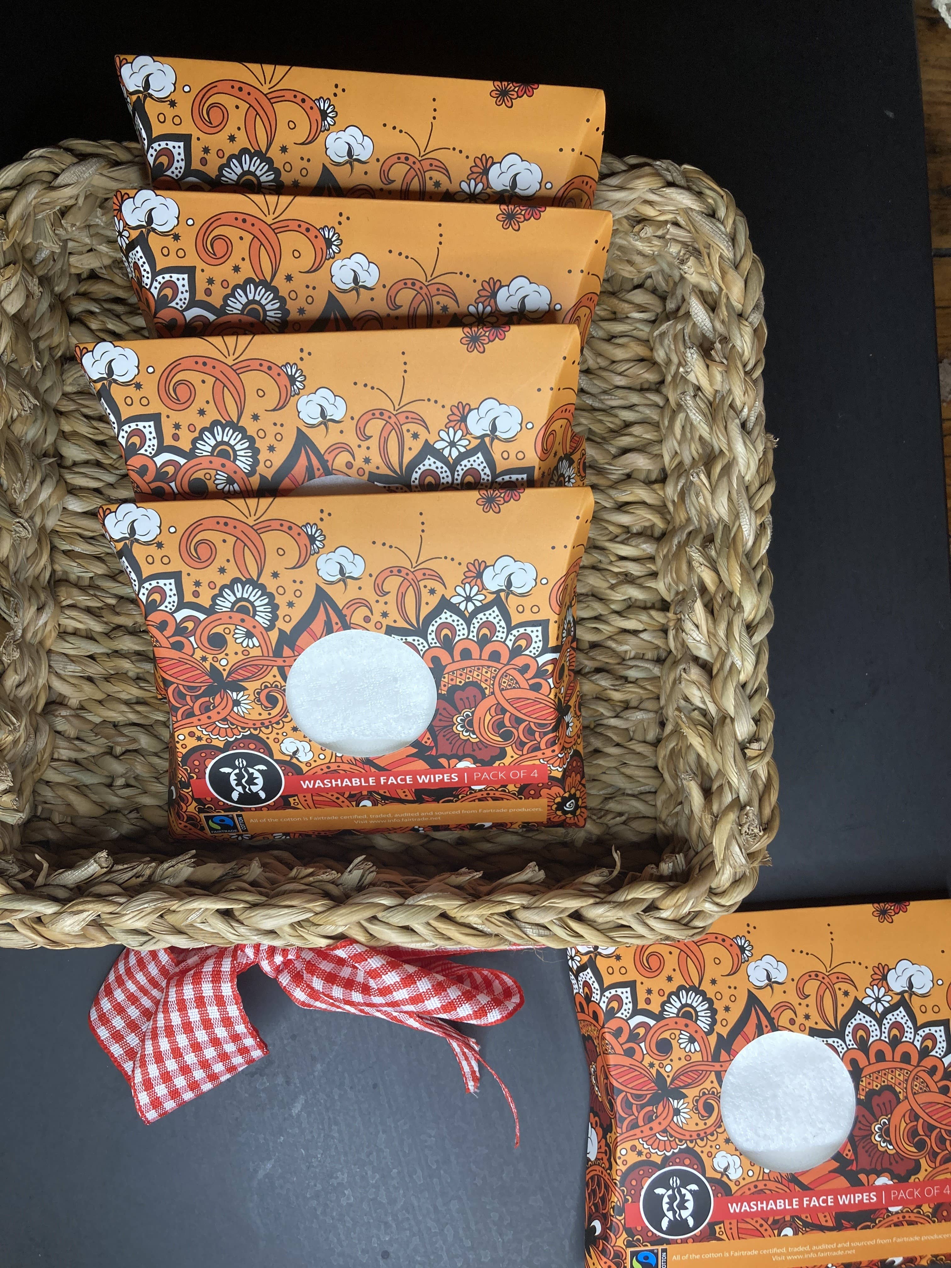 Turtle Bags – wholesale Face & body wipes – Organic Cotton Face Wipes - 5 x Individual Packs of 40