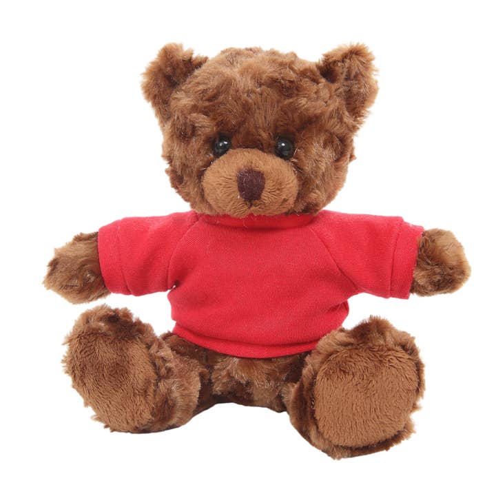 Plushland - Wholesale Stuffed/Plush Toy - Kids & Baby - Customized Plush teddy bear with tee shirt, sitting, 11