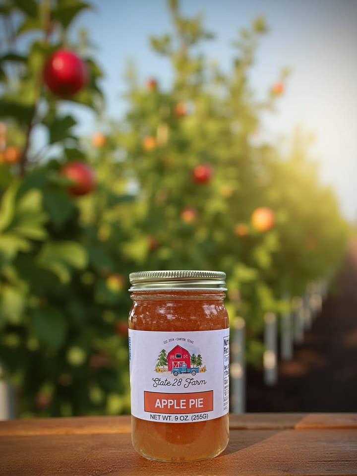 Apple Pie Jam - 9 oz for wholesale by State 28 Farm