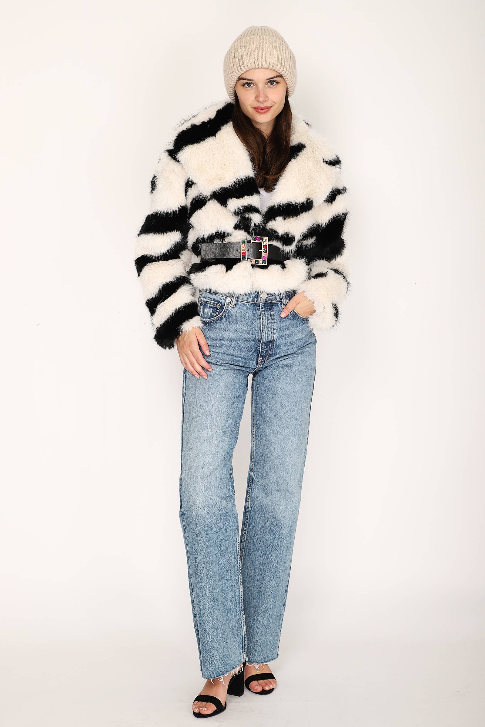 JAMILLA - Wholesale Fur/Faux Fur Coat - Women's - GIACCA ECOPELLICCA YV04420