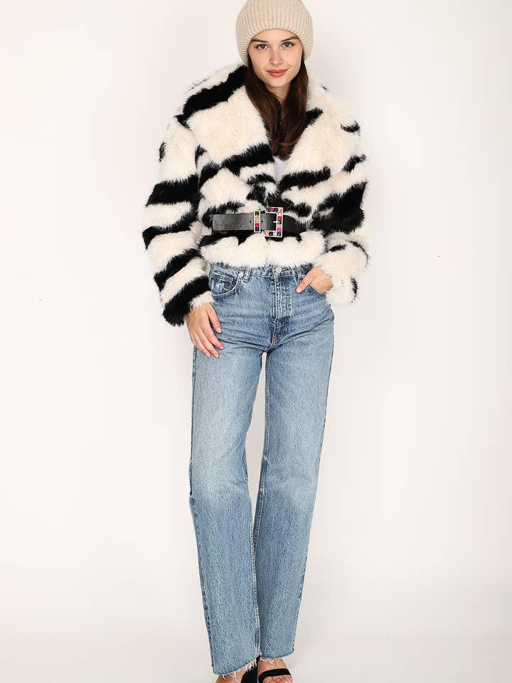 JAMILLA - Wholesale Fur/Faux Fur Coat - Women's - GIACCA ECOPELLICCA YV0442