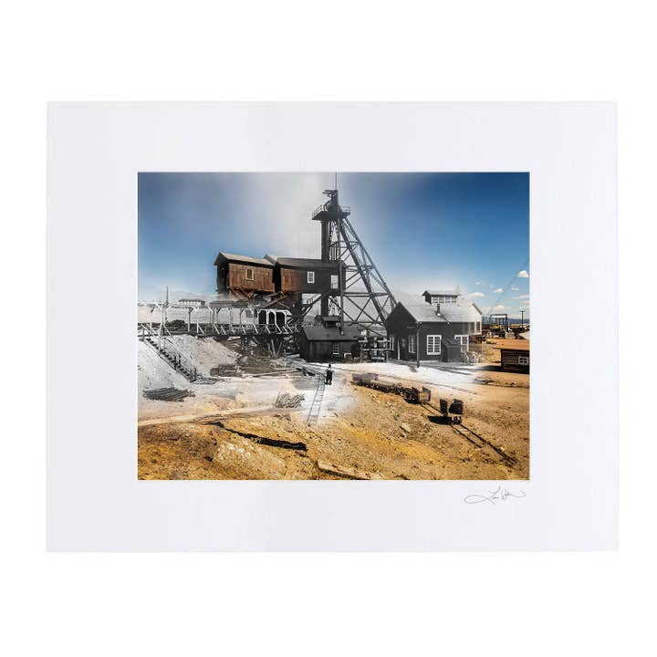 Orphan Girl Mine - Matted Print for wholesale by Time Travel Art