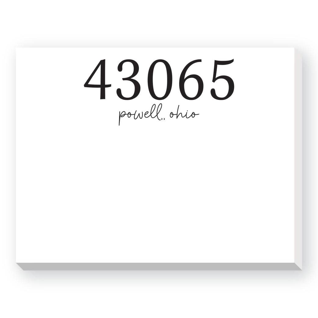 Donovan Designs - Wholesale Notepad - ZIP CODE DITTIE NOTEPAD4