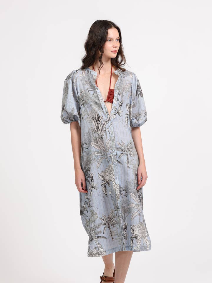 Tunique Tropique Bleu clair pour la vente par Las Sureñas